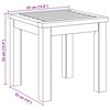 vidaXL Mesa lateral Aceite Natural 35 x 35 x 34 cm