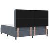 vidaXL Cama tipo Box Spring Gris oscuro 180 x 200 cm Terciopelo
