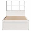 vidaXL Estructura de cama sin colch&oacute;n madera maciza blanca 90x190 cm