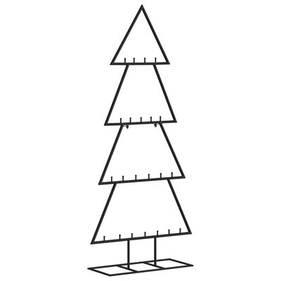 vidaXL Árbol de Navidad para decoración metal negro 125 cm