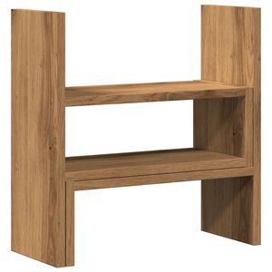 vidaXL Organizador de escritorio ajustable roble artisian 40x17x41 cm