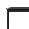 vidaXL Juego de comedor de jard&iacute;n 15 pzas con cojines textileno negro