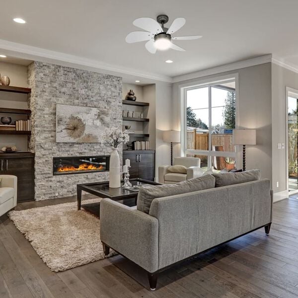 Bestron Ventilador de techo 76 cm/30" 60 W arce/blanco DC30T