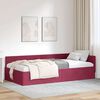 vidaXL Estructura de cama en esquina Rojo vino 100 cm x 200 cm