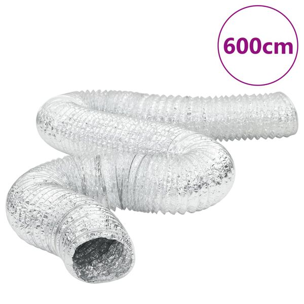 vidaXL Conducto de ventilaci&oacute;n de aluminio 6 m &Oslash;12,5 cm