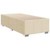 vidaXL Cama box spring con colch&oacute;n tela color crema 80x200 cm
