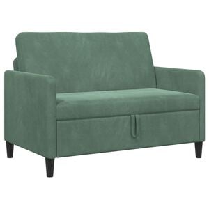 vidaXL Sof&aacute; con almacenamiento Verde Mar 122 x 78 x 87 cm Poli&eacute;ster