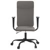vidaXL Silla de oficina altura ajustable tela gris oscuro