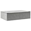 vidaXL Caja de almacenaje tela gris 70x40x18 cm