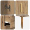 vidaXL Aparador alto 2 pcs Roble artesanal Madera de ingenier&iacute;a