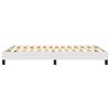 vidaXL Estructura de cama con somier cuero sint&eacute;tico blanco 140x190cm