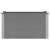 vidaXL Arriate de WPC gris 100x50x54 cm