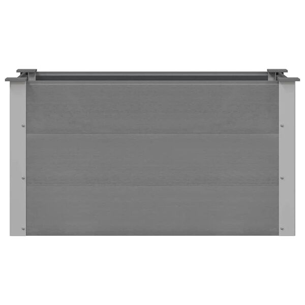 vidaXL Arriate de WPC gris 100x50x54 cm