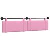 vidaXL Cabecero colgante Rosa Tela
