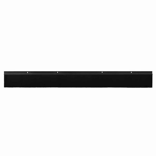 vidaXL Sellos de cepillo de puerta atornillables 2 pcs Negro 100 cm