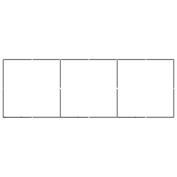 vidaXL Perrera de exterior de acero 11,06 m²