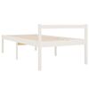 vidaXL Cama para personas mayores madera maciza pino blanca 90x200 cm