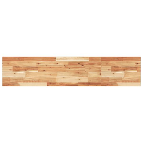 vidaXL Estante flotante madera acacia maciza acabado aceite 160x30x2cm