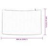 vidaXL Red de remolque con cuerda el&aacute;stica PP blanco 6x3,5 m