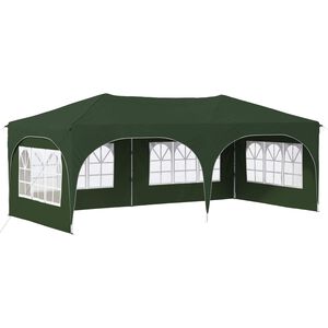 vidaXL Carpa Plegable para Fiestas 575 x 288 x 245 cm Verde