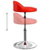 vidaXL Silla de comedor giratoria piel sint&eacute;tica roja