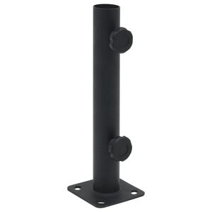 vidaXL Base de sombrilla para m&aacute;stil de &Oslash;32/34/38 mm acero negro mate