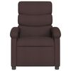 vidaXL Sill&oacute;n de masaje reclinable de tela marr&oacute;n oscuro