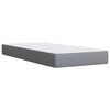 vidaXL Cama box spring con colch&oacute;n tela gris claro 100x200 cm