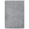 vidaXL Alfombra de peluche gris 170x120 cm