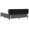 vidaXL Cama tipo Box Spring Gris oscuro 180 x 200 cm Terciopelo