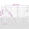vidaXL Valla con Poste Plateado 0,6 x 50 m Acero y PVC