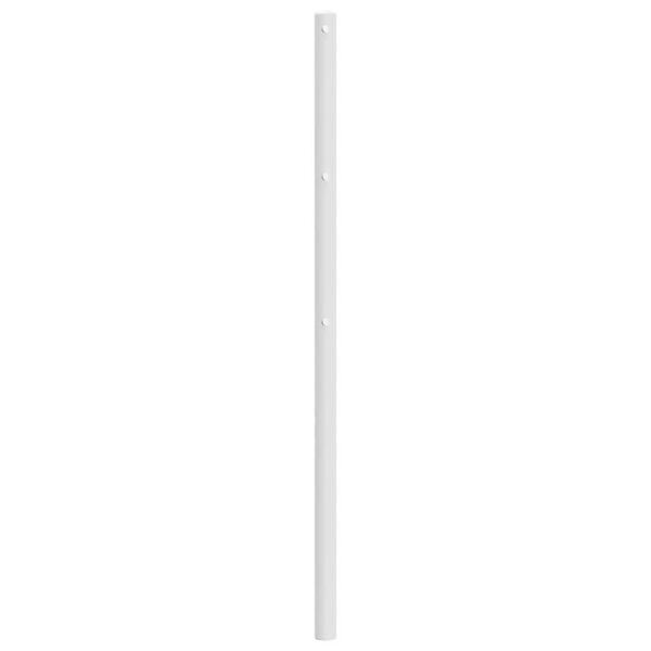 vidaXL Cabecero de repuesto de metal blanco 107 cm