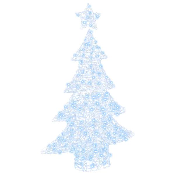 vidaXL &Aacute;rbol de Navidad con 100 LED fr&iacute;o 122 cm Acr&iacute;lico