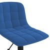 vidaXL Silla de comedor giratoria de terciopelo azul