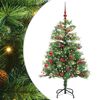 vidaXL &Aacute;rbol de Navidad artificial 150 LED Blanco C&aacute;lido PVC y Metal