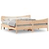 vidaXL Estructura de cama sin colch&oacute;n madera maciza de pino 200x200 cm