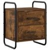 vidaXL Armario Colgante para la Mesa de Noche Roble Ahumado