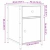 vidaXL Armario de Noche con caj&oacute;n Roble Negro 40 x 42 x 60 cm
