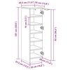 vidaXL Mueble zapatero madera de ingenier&iacute;a envejecida 29,5x35x100,5cm