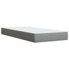 vidaXL Cama box spring con colch&oacute;n tela gris claro 80x200 cm