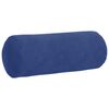vidaXL Cojines Bolster 2 pcs Azul Polic&iacute;a &Oslash; 15 x 40 cm Tela de pana