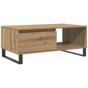 vidaXL Mesa de centro madera de ingenier&iacute;a roble artisan 90x50x36,5 cm