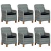 vidaXL Juego de comedor para jard&iacute;n 9 piezas gris claro