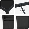 vidaXL Conjunto de Comedor de Jard&iacute;n 7 pcs Negro rat&aacute;n sint&eacute;tico