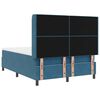 vidaXL Cama tipo Box Spring con colch&oacute;n Azul 140 x 200 cm Terciopelo