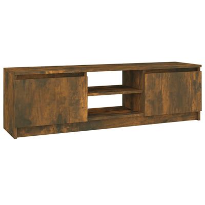 vidaXL Mueble para TV madera contrachapada roble ahumado 120x30x35,5cm