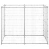 vidaXL Perrera de exterior de acero galvanizado 110x220x180 cm