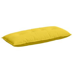vidaXL Coj&iacute;n de Espalda Amarillo Claro 120 x 19 x 50 cm tela