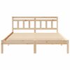 vidaXL Estructura de cama Marr&oacute;n 140 x 200 cm Madera de pino macizo