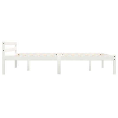 vidaXL Estructura de cama de madera maciza de pino blanco 140x200 cm